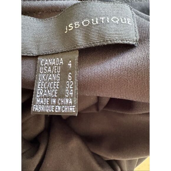 JSB Boutique Y2K asymmetrical short dress bodycon sleeveless small Ariel metalli - Picture 4 of 5